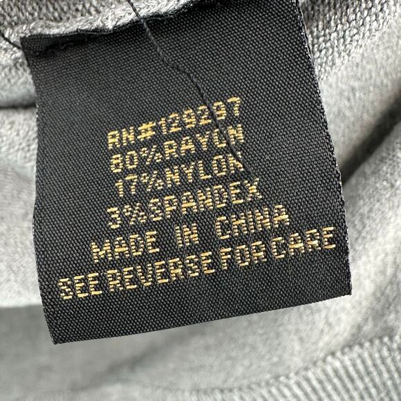 IMAN Global Chic Turtleneck Sweater w/ 3-Button Cuff Gray Grey Womens XS - Picture 6 of 8